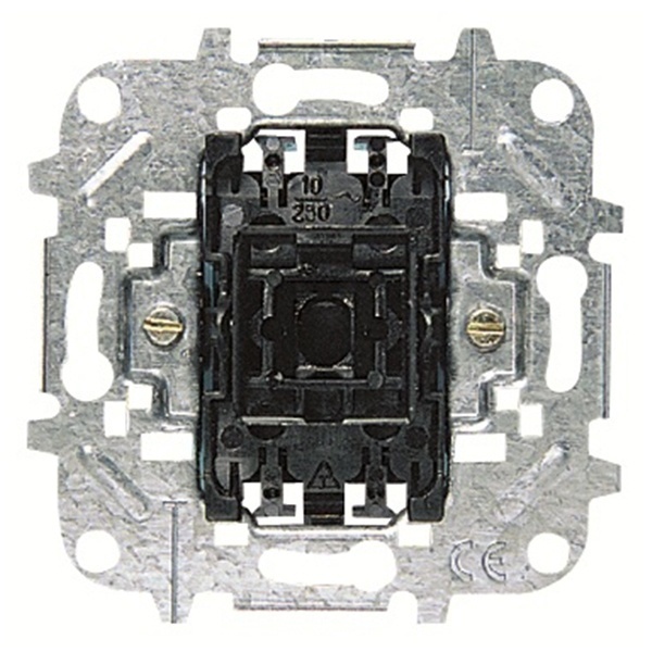 Механизм 1-клавишного выключателя, 2-полюсного, 10А/250В ABB Niessen (8101.2)