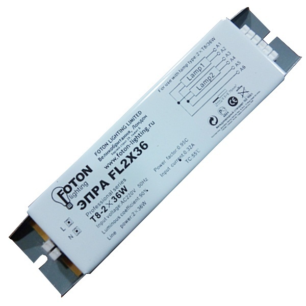 ЭПРА Foton FL2х36W 180х40х30mm