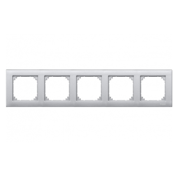 Рамка 5-ая M-Plan Merten Алюминий