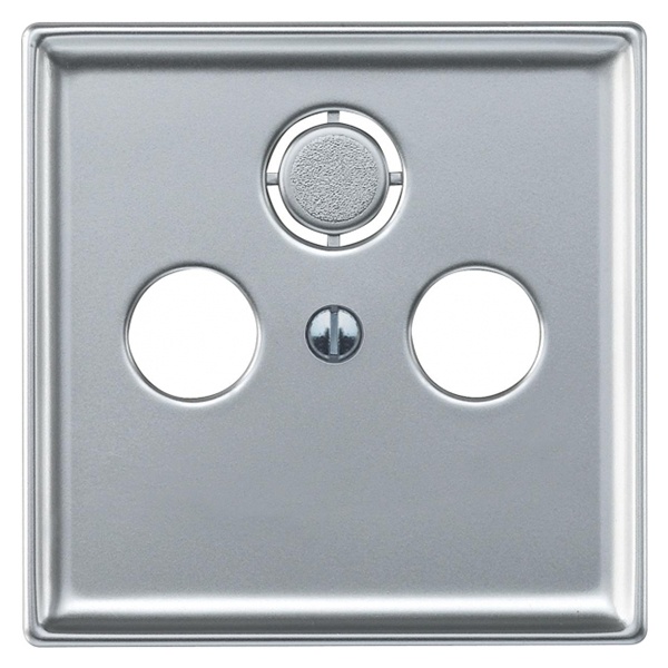 Накладка телевизионной розетки TV+FM+(SAT) System Design Merten алюминий