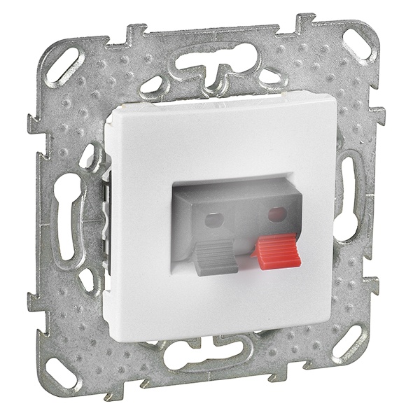 Розетка акустическая SE Unica, белый