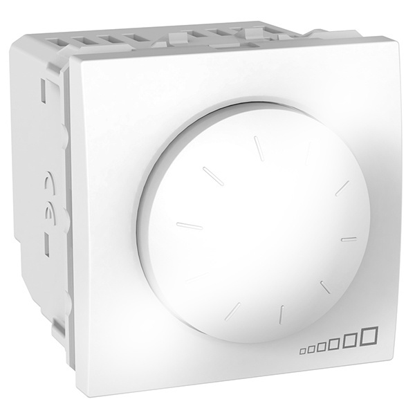 Диммер поворотный универсальный 1000W SE Unica, белый