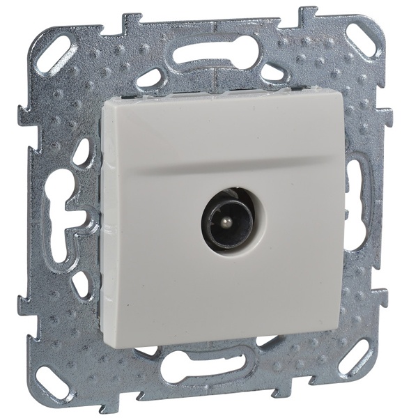 Розетка телевизионная TV оконечная SE Unica, бежевый