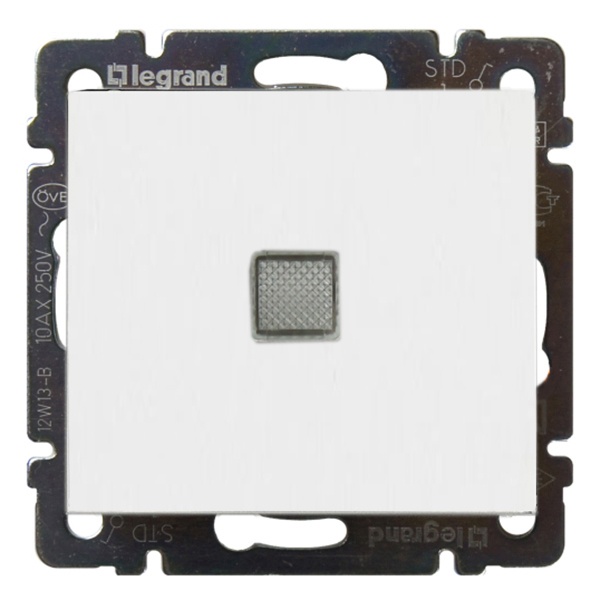 Переключатель Legrand Valena с подсветкой белый