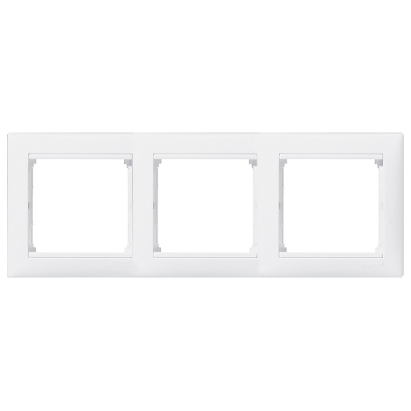 Рамка Legrand Valena 3 поста белая