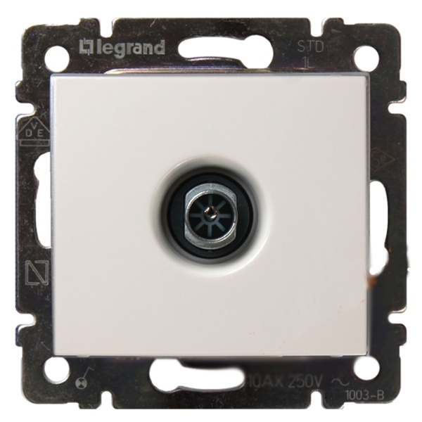 Розетка телевизионная Legrand Valena TV проходная 14дБ 2400мГц белая