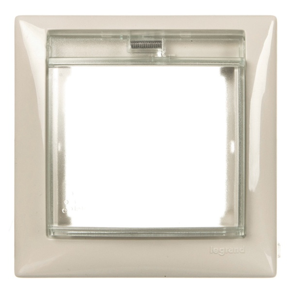Рамка Legrand Valena 1 пост с крышкой IP44 слоновая кость (бежевый)