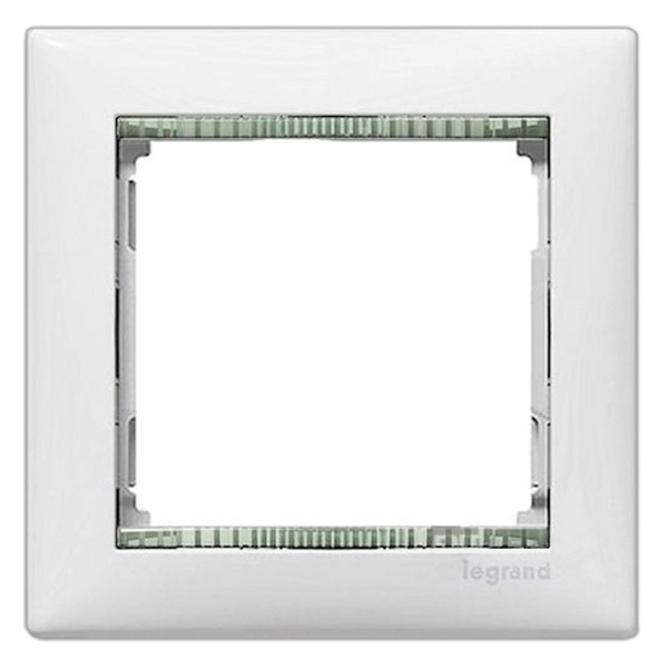 Рамка Legrand Valena 1 пост белый/кристалл