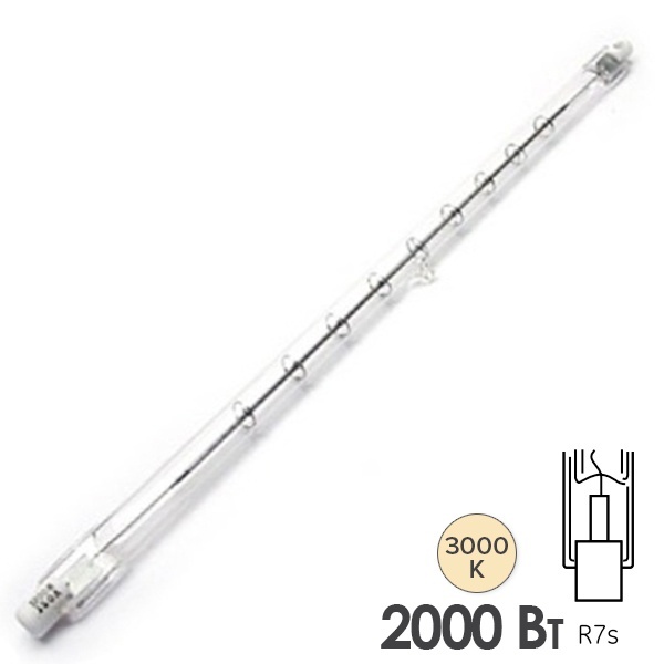 Лампа галогенная линейная Foton HL330 2000W R7s 220V 327.4mm