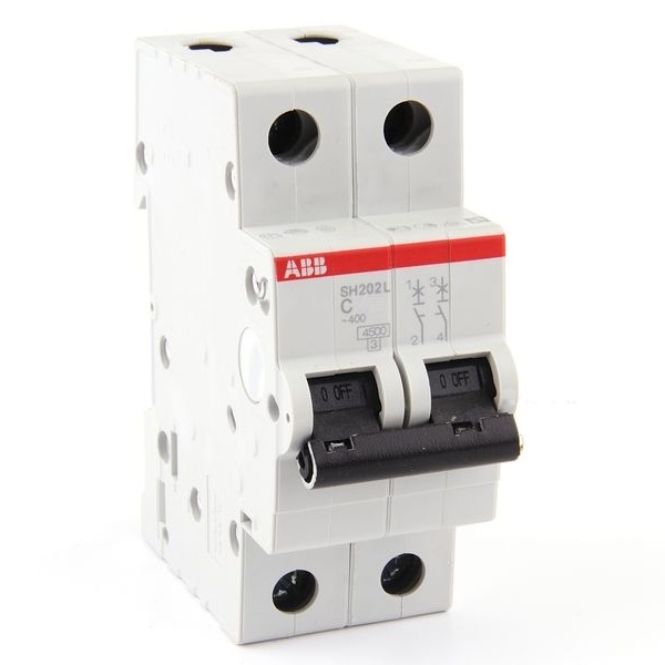 Автоматический выключатель ABB 2-полюсный SH202L C16 4,5кА (автомат электрический)