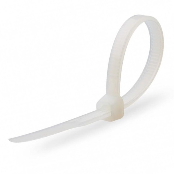 Кабельная стяжка Fortisflex КСС стандартная 8х500 мм белая [упаковка 100шт]