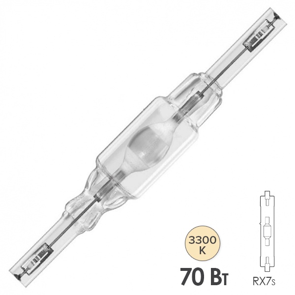 Лампа металлогалогенная Osram HQI-TS 70W/WDL RX7s (МГЛ)