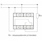 Реле контроля напряжения Евроавтоматика CP-710 150-300В, 16А, 1NO/NC, встроенный таймер