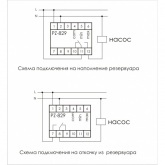 Реле контроля уровня жидкости Евроавтоматика PZ-829 16А, 2NO/NC, два контролируемых уровня