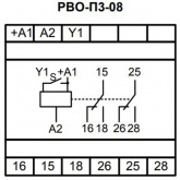 Реле времени Меандр РВО-П3-08 0.01с-99,9ч 2НЗ/НО 8А 24В-240В AC/DC на DIN-рейку