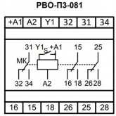 Реле времени однокомандное Меандр РВО-П3-081 ACDC36-240В УХЛ4 на DIN-рейку