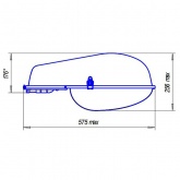 Консольный светильник Galad РКУ-06-250-001 250 Вт Е40 IP53 со стеклом под лампу ДРЛ