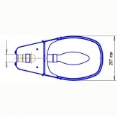 Консольный светильник Galad РКУ-06-250-001 250 Вт Е40 IP53 со стеклом под лампу ДРЛ