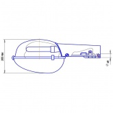 Консольный светильник Galad Пегас ЖКУ02-70-003 70 Вт Е27 IP53 со стеклом под лампу ДНАТ