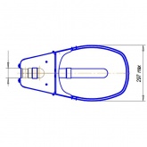 Консольный светильник Galad ЖКУ06-70-001 70 Вт Е27 IP53 со стеклом под лампу ДНАТ