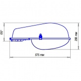 Консольный светильник Galad ЖКУ06-70-001 70 Вт Е27 IP53 со стеклом под лампу ДНАТ