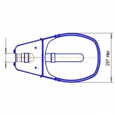Консольный светильник Galad ЖКУ06-150-001 150 Вт Е40 IP53 со стеклом под лампу ДНАТ