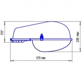 Консольный светильник Galad ЖКУ06-150-001 150 Вт Е40 IP53 со стеклом под лампу ДНАТ