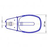 Консольный светильник Galad ЖКУ-06-250-001 250 Вт Е40 IP53 со стеклом под лампу ДНАТ