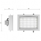 Светильник светодиодный Galad АЗС LED-80 80W 4200K 230V 6800Lm IP65 -40/+40°С 346x251x124мм 5кг
