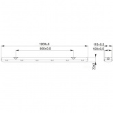 Светильник светодиодный Galad Арклайн Эконом LED-36 (3750/740/CL/W/EL1/0/GEN1) 36W 3750Lm 1200mm