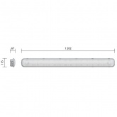 Светильник светодиодный Galad Арклайн Эконом LED-36 (3750/740/CL/W/TW/0/GEN1) 36W 3750Lm 1200mm