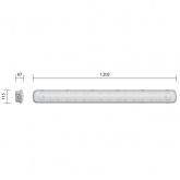Светильник светодиодный Galad Арклайн Эконом LED-36 (3750/740/CL/W/TW/EL1/0/GEN1) 36W 3750Lm 1200mm