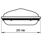 Консольный светодиодный светильник Galad Виктория LED-90-К/К50 (5Y) 90W 10050Lm 635x290x130мм 5кг