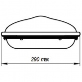 Консольный светодиодный светильник Galad Виктория LED-110-ШБ1/К50(5Y) 110W 11100Lm 635x290x130мм 5кг