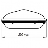 Консольный светодиодный светильник Galad Виктория LED-90-ШБ1/К50 (5Y) 90W 10000Lm 635x290x130мм 5кг