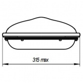 Консольный светодиодный светильник Galad Виктория LED-130-К/К50 (5Y) 130W 15000Lm 825x315x130мм 6кг