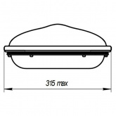 Консольный светодиодный светильник Galad Виктория LED-130-ШБ1/К50(5Y) 130W 14700Lm 825x315x130мм 6кг