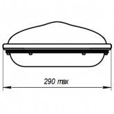 Консольный светодиодный светильник Galad Виктория LED-65-К/К50 (5Y) 65W 7000Lm 635x290x130мм 5кг