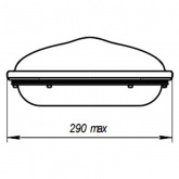 Консольный светодиодный светильник Galad Виктория LED-40-К/К50 (5Y) 40W 5050Lm 635x290x130мм 5кг