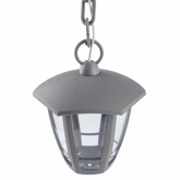Светильник ЭРА садово-парковый 6 граней серый подвесной E27 IP44(У1) НСУ 07-40-002 «Марсель 1»