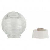 Светильник ЭРА НБП 01-60-004 с прямым основанием Гранат стекло IP20 E27 max 60W D150 шар