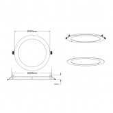 Светодиодный светильник ЭРА LED 1-24-4K 24W 4000K 220V круглый (5055398673706)