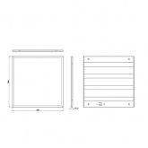 Светильник светодиодный ЭРА SPO-6-24-4K-M 24W 4000K 2800Lm IP40 матовый 595x595x19mm