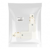 Коннектор для трехфазного шинопровода ЭРА STR-30-W-CN-LE типа LE угловой наружный белый