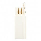 Коннектор для трехфазного шинопровода ЭРА STR-30-W-CN-PL типа PL кабельный ввод левый белый