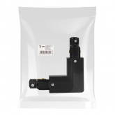 Коннектор для трехфазного шинопровода ЭРА STR-30-B-CN-LE LE угловой наружный черный