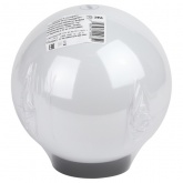 Светильник садово-парковый ЭРА НТУ 02-60-201 шар белый крепится на опору IP44 60W E27 D200mm