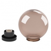 Светильник садово-парковый ЭРА НТУ 01-100-305 шар дымчатый D300mm Е27