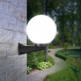 Светильник садово-парковый ЭРА НБУ 01-60-251 шар опал с настенным крепежом D250mm Е27