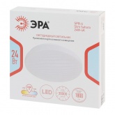 Светильник потолочный светодиодный ЭРА SPB-6 Slim Sahara 24W 4000K белый без ДУ
